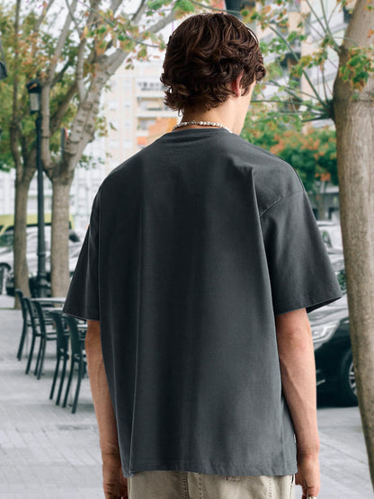 Kurvy Authentic Men Oversized T-Shirt - Dark Grey  -  Kurvy Oversized T-Shirt