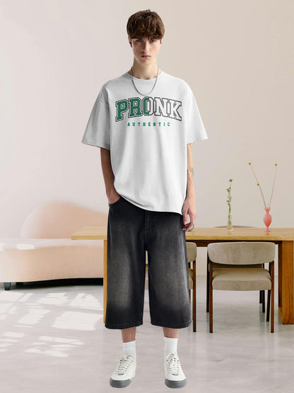 Kurvy Authentic Men Oversized T-Shirt - White  -  Kurvy Oversized T-Shirt