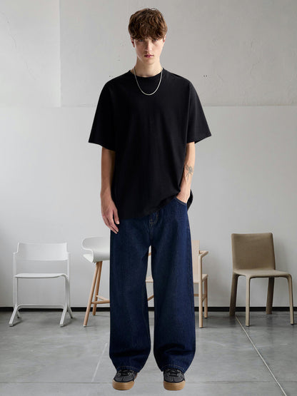 Kurvy Solid Men Premium Oversized Terry T-shirt  -  Kurvy Oversized T-Shirt