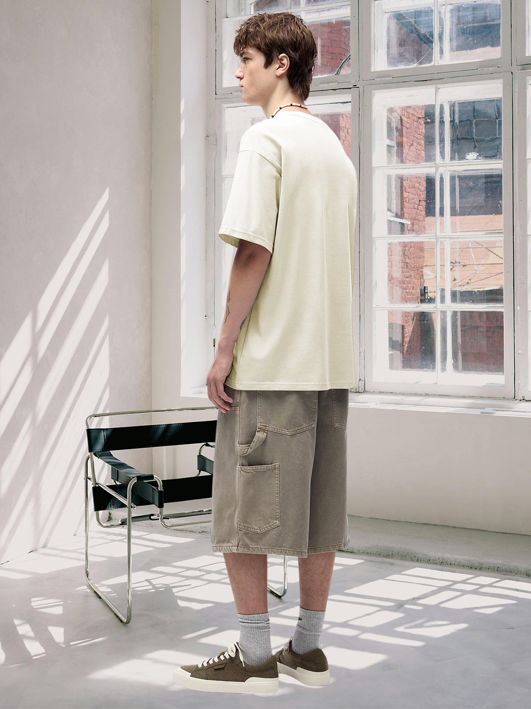 Kurvy Solid Men Premium Oversized Terry T-shirt (1)  -  Kurvy Oversized T-Shirt
