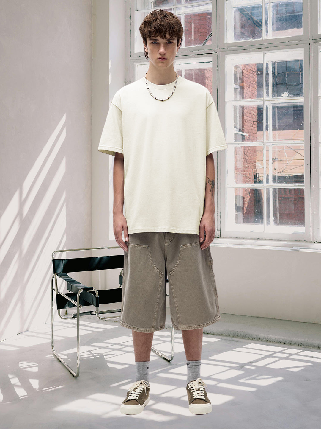 Kurvy Solid Men Premium Oversized Terry T-shirt (1)  -  Kurvy Oversized T-Shirt
