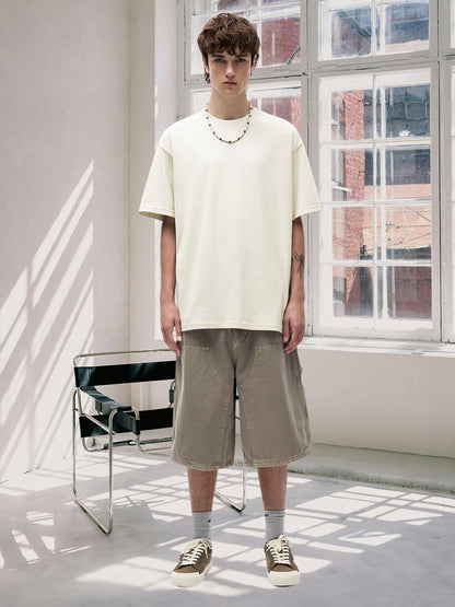 Kurvy Solid Men Premium Oversized Terry T-shirt (1)  -  Kurvy Oversized T-Shirt