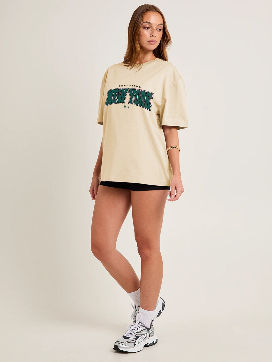 Beautiful New York Women Oversized T-Shirt - Kurvy