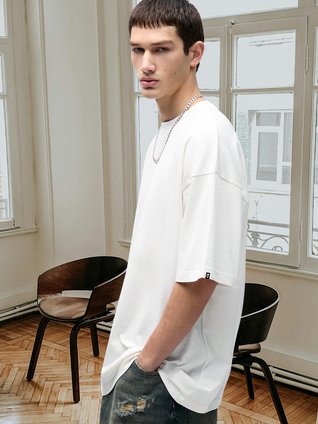 Kurvy Solid Men Premium Oversized Terry T-shirt (3)  -  Kurvy Oversized T-Shirt