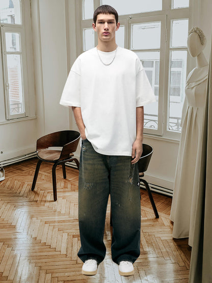 Kurvy Solid Men Premium Oversized Terry T-shirt (3)  -  Kurvy Oversized T-Shirt