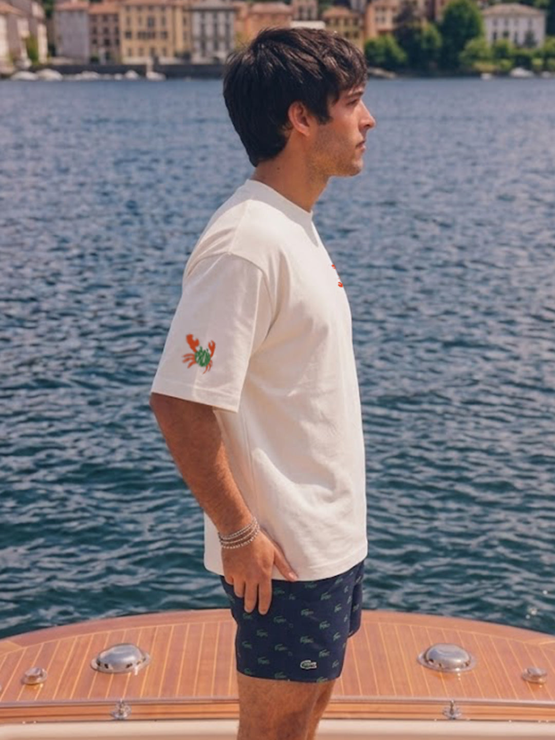 Lobster Men Printed Oversized T-Shirt  -  Kurvy Oversized T-Shirt