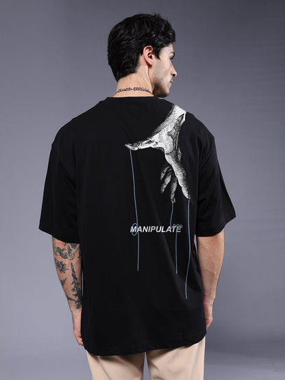 MANIPULATE Men Printed Oversized T-Shirt  -  Kurvy Oversized T-Shirt