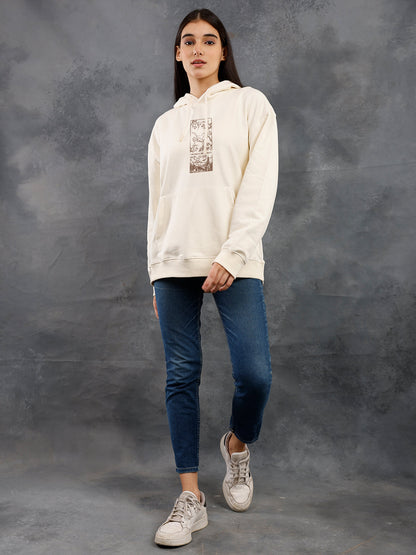 Majestic View Women Drop Shoulder Premium Terry Hoodie  -  Kurvy Hoodie
