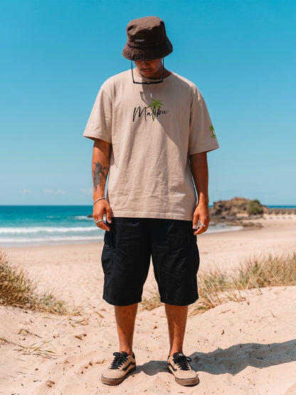 Malibu Men Printed Oversized T-Shirt  -  Kurvy Oversized T-Shirt