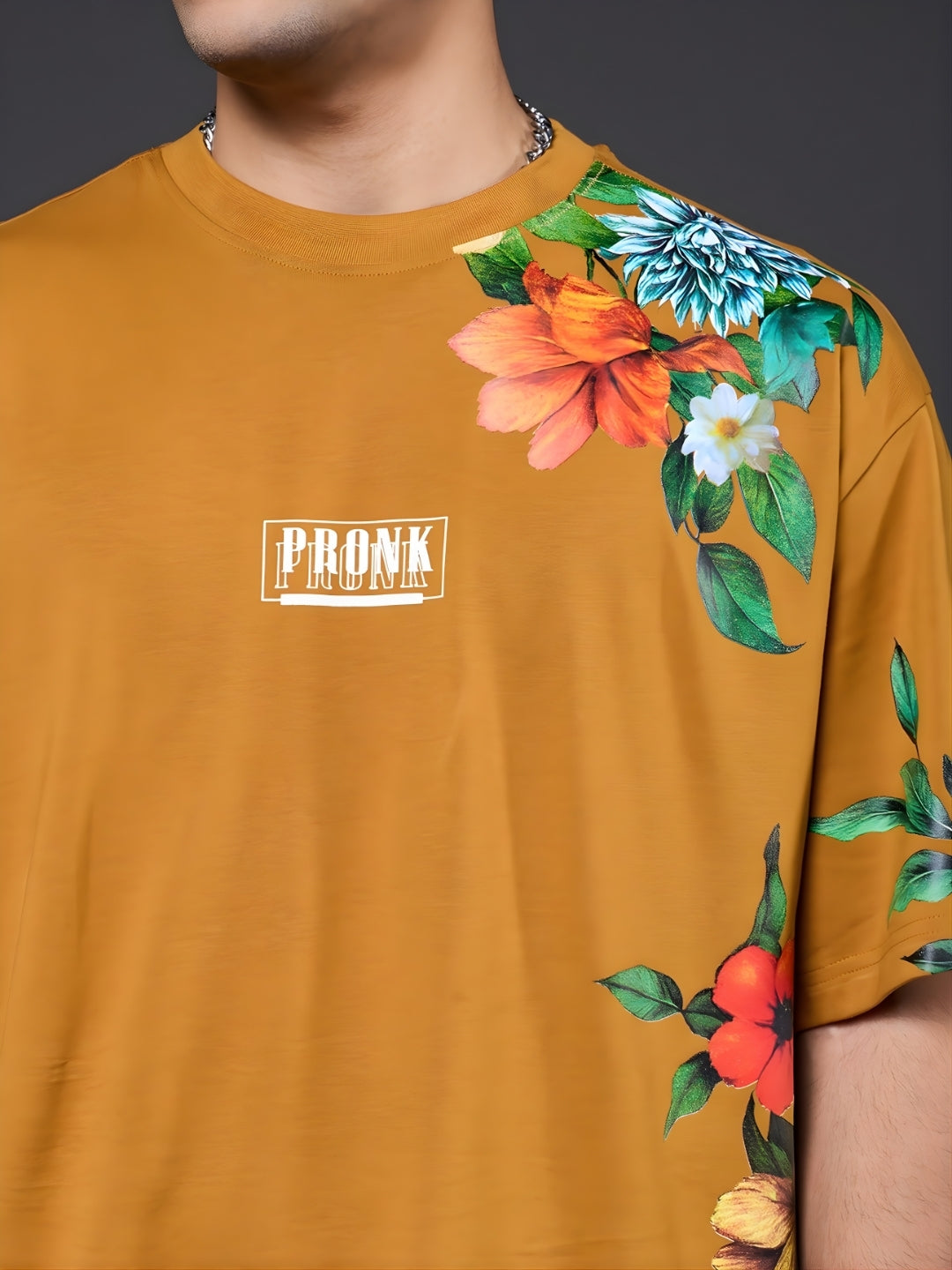 Mandala Roots Men Premium Oversized T-Shirt  -  Kurvy Oversized T-Shirt