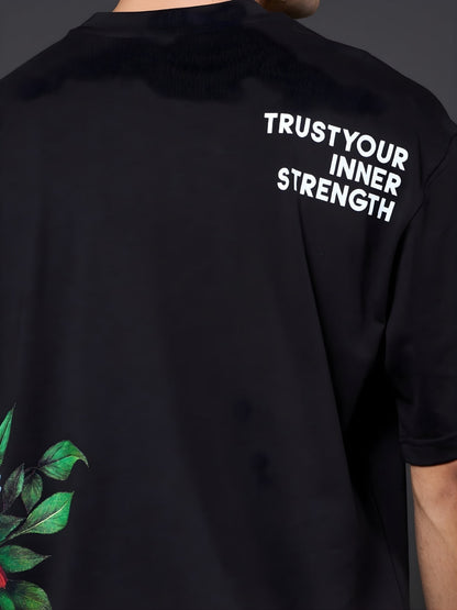 Mandala Roots Men Premium Oversized T-Shirt (1)  -  Kurvy Oversized T-Shirt