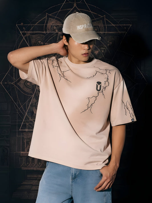 Mandala Roots Men Premium Oversized T-Shirt (2)  -  Kurvy Oversized T-Shirt