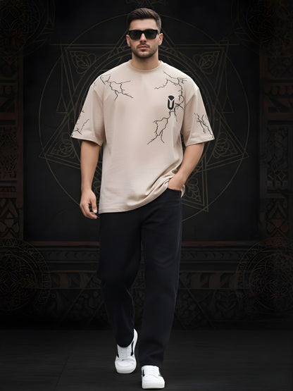 Mandala Roots Men Premium Oversized T-Shirt (2)  -  Kurvy Oversized T-Shirt