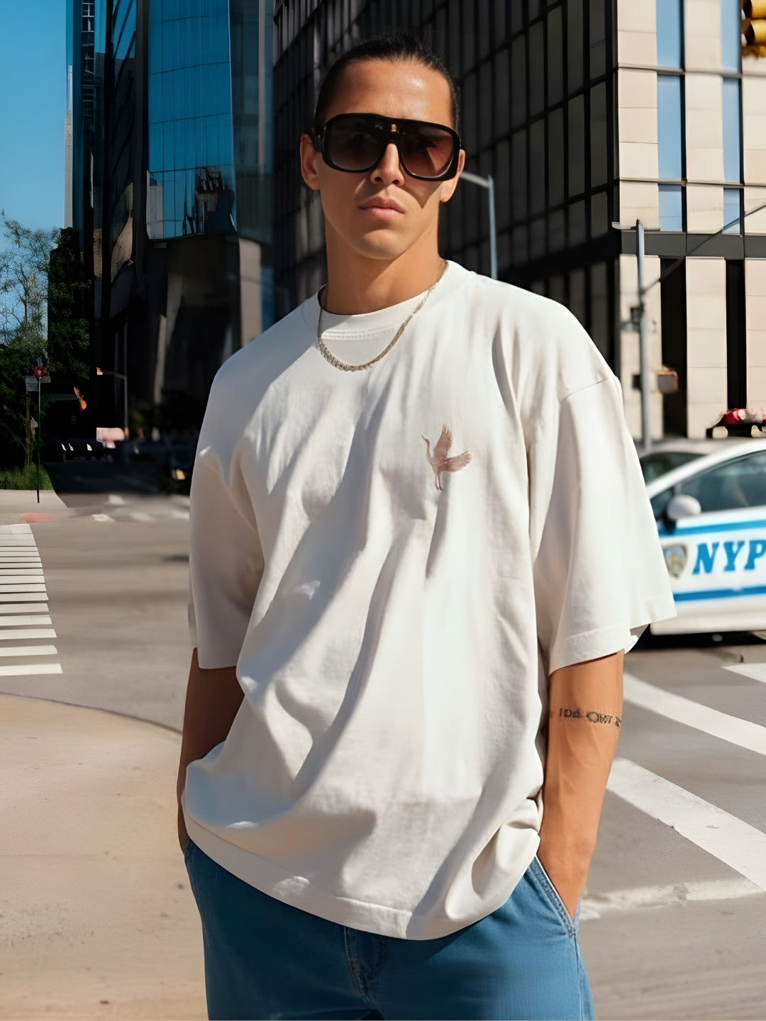 Mandala Roots Printed Men Premium Oversized T-Shirt  -  Kurvy Oversized T-Shirt