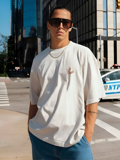 Mandala Roots Printed Men Premium Oversized T-Shirt  -  Kurvy Oversized T-Shirt