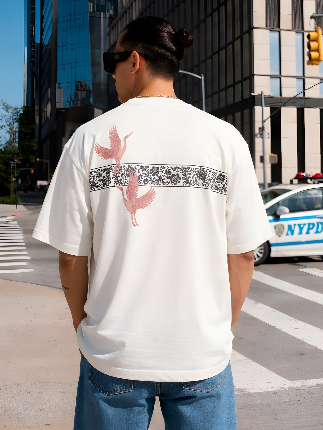 Mandala Roots Printed Men Premium Oversized T-Shirt  -  Kurvy Oversized T-Shirt