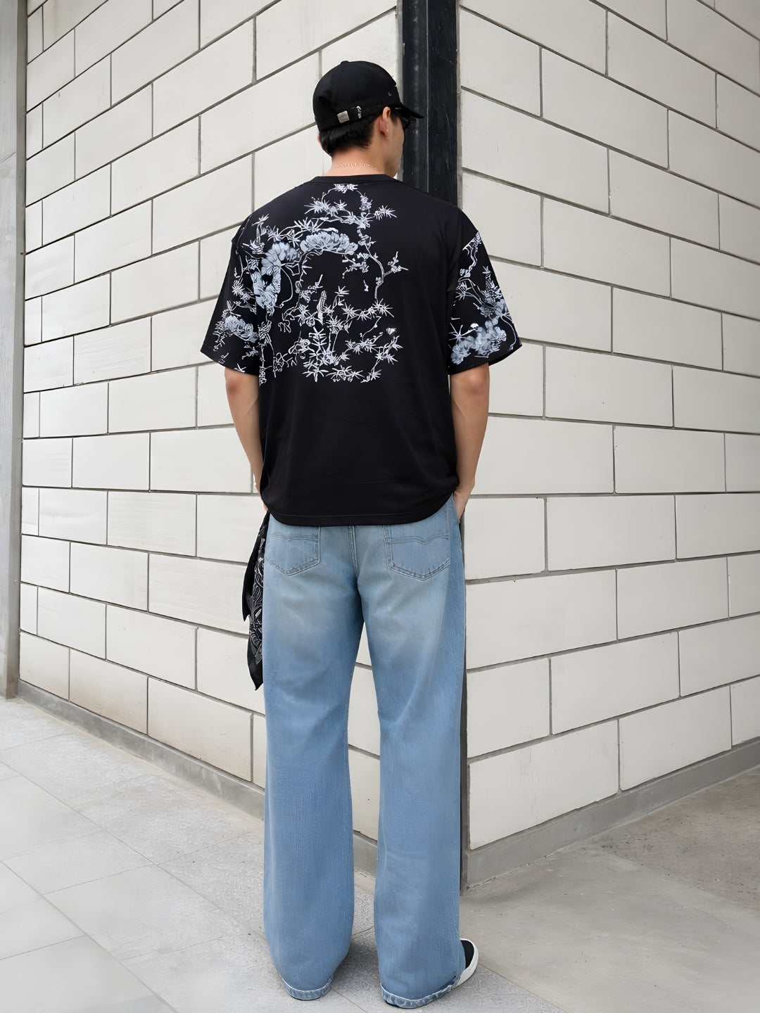 Mandala Roots Puff Printed Men Premium Oversized T-Shirt (1)  -  Kurvy Oversized T-Shirt