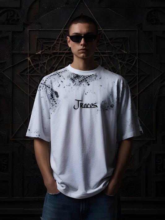Memories Puff Printed Men Premium Oversized T-Shirt  -  Kurvy Oversized T-Shirt
