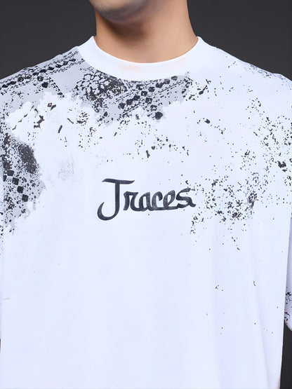 Memories Puff Printed Men Premium Oversized T-Shirt  -  Kurvy Oversized T-Shirt