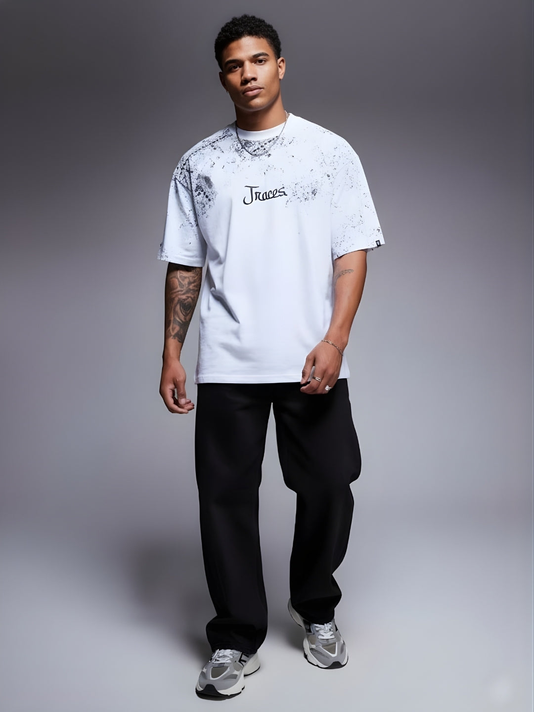 Memories Puff Printed Men Premium Oversized T-Shirt  -  Kurvy Oversized T-Shirt
