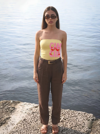 CIN CIN SUN TUBE TOP  -  Kurvy Tank Top