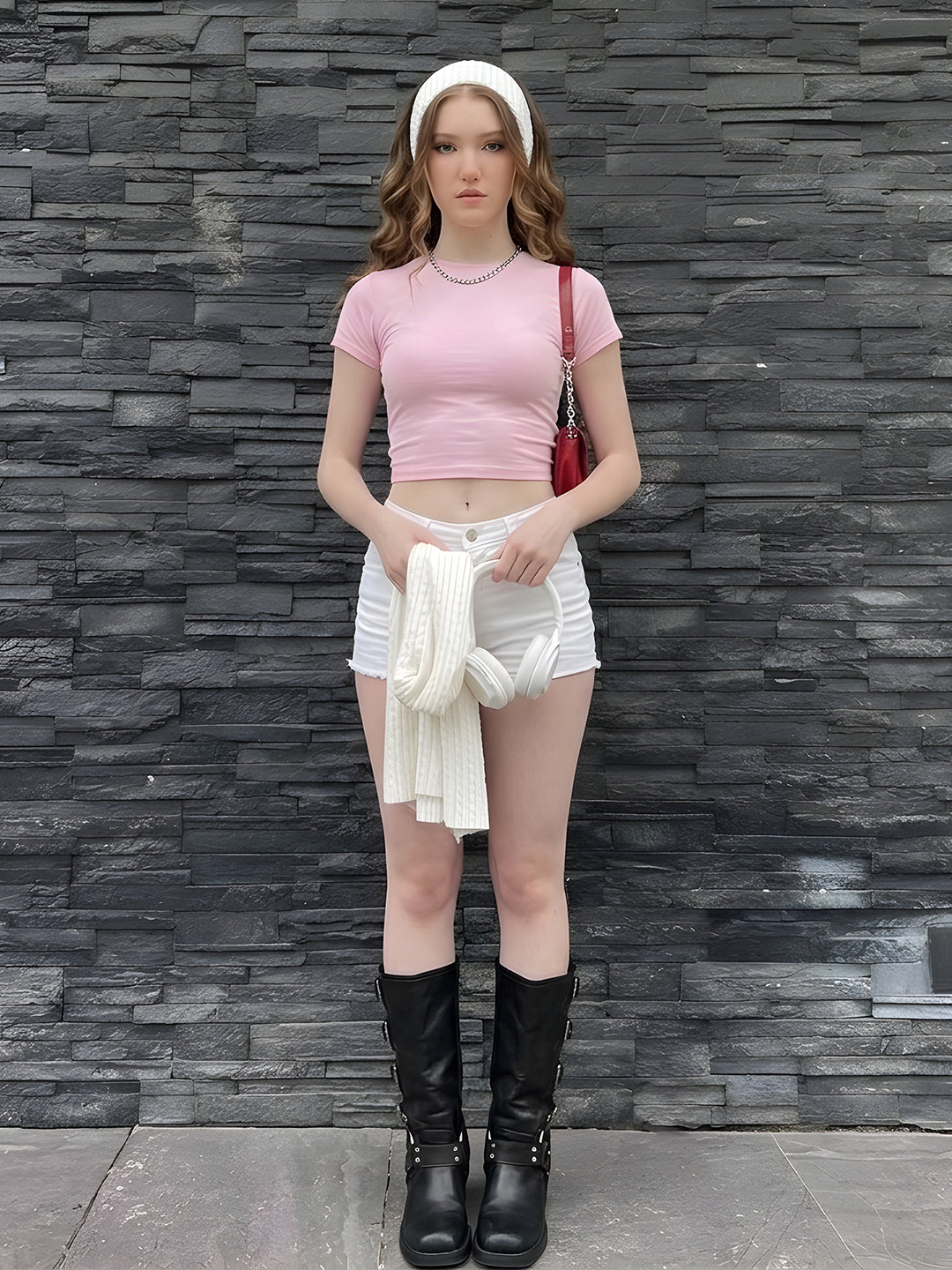 CLOUD CANDY TOP  -  Kurvy Crop Top