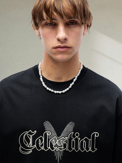 Celestial Men Graphic Printed Oversized T-shirt  -  Kurvy Oversized T-Shirt