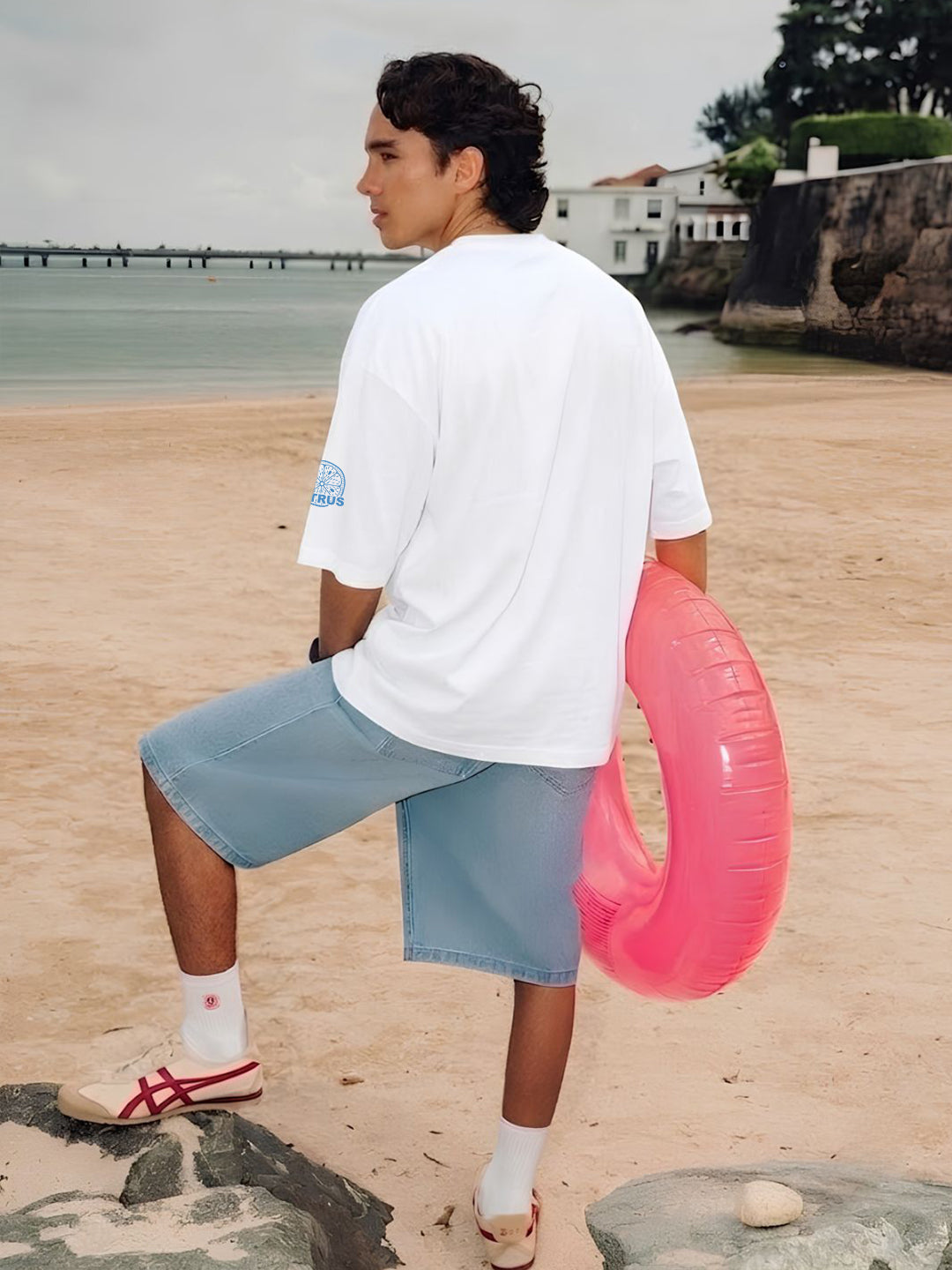 Citrus Heritage Men Printed Oversized T-Shirt  -  Kurvy Oversized T-Shirt